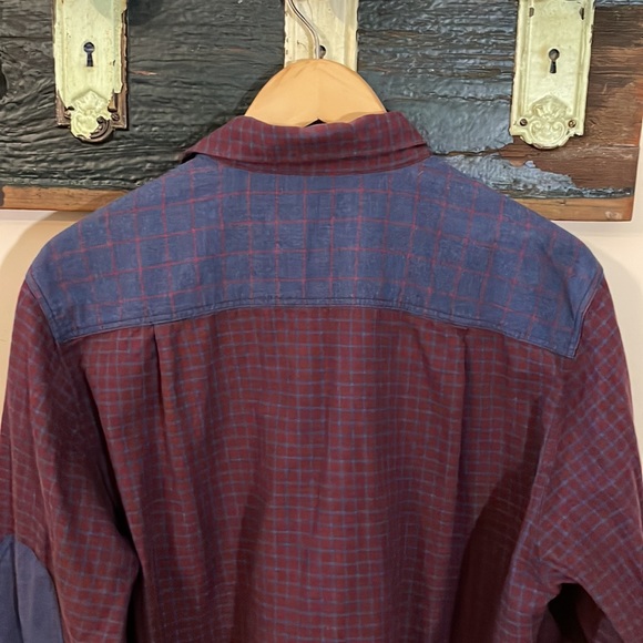 32 Bar Blues Red and Blue Checkered Button Down Size Medium - Picture 9 of 14